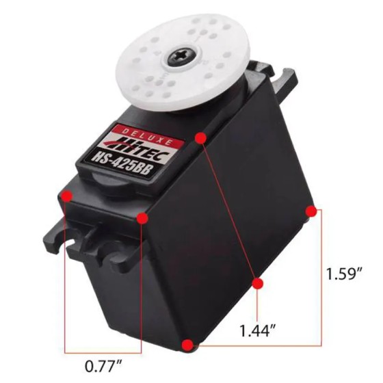 New RC Hitec HS-425BB Deluxe Ball Bearing Standard Servo 4.1KG/45g for Radio Control Hobby Parts